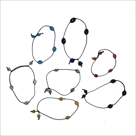 Glass Bead Cord Anklet