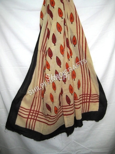 Cotton Dupatta - Cotton, Standard Size, Light Yellow | Printed Texture, Light in Weight, Washable, Quick Dry
