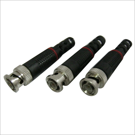 BNC Plug Connectors - Brass Material, 1.5 Inch Diameter, Silver & Black Color | Painting Surface Treatment for Enhanced Durability
