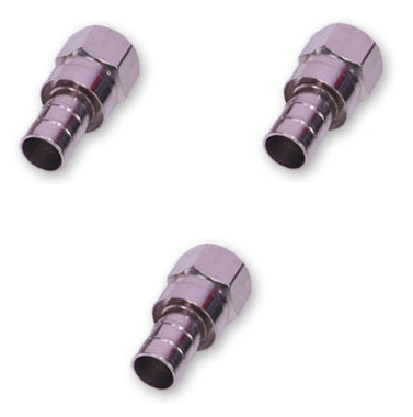 F Type Plug (Sockets) - Aluminum, 2 Pin M/F Connectors | Silver Finish, Reliable Fabrication with Advanced Technology