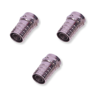 Male Crimp Type Connectors - Brass Material, Silver Color | Hassle-Free Performance, Advanced Painting Surface Treatment