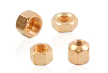 Polished Precision Brass Nuts