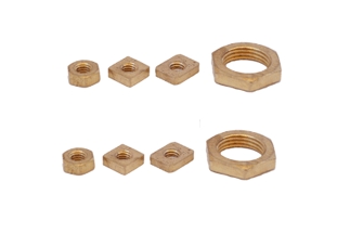 Brass Nuts - Polished Brass Material, Golden Finish | Corrosion Resistance, Dimensional Accuracy, Easy Fitting