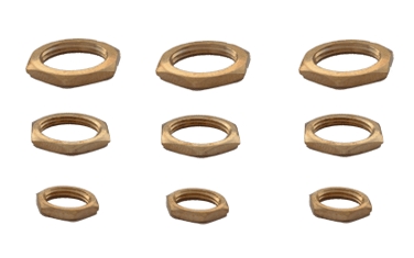 Brass Jar Nuts - Polished Brass, Golden Color | High Strength, Durable, Corrosion Resistant for Industrial Use