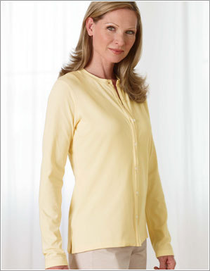 Casual Dress Sweaters - Cotton Blend, S-XL, Pale Yellow | Soft Fabric, Long Sleeves, Button Closure, Comfortable Fit, Classic Style