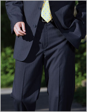 Suit & Dress Pants - Wool Blend, Waist 28-44 Inches, Length 32-42 Inches, Black | Slim Fit, Wrinkle Resistant, Comfortable