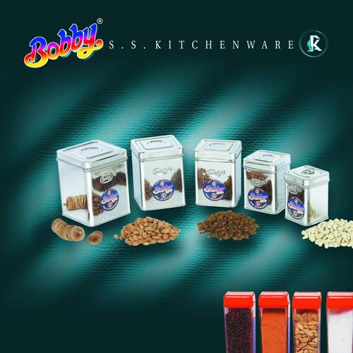 Stainless Steel Dabba Set - Mini Square Sizes 1 to 5 | Airtight, Durable, Hygienic Food Storage Solutions