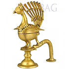 Peacock Incense Burner - Brass Craft , Decorative Utility Item
