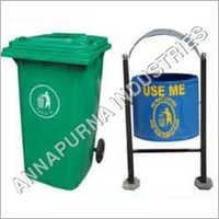 Plastic Dustbin Stand - Material: Steel