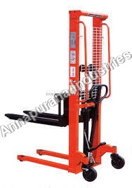 Red Hydraulic Hand Stacker