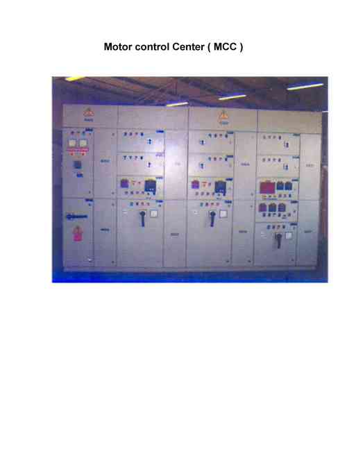 Motor control Center panel