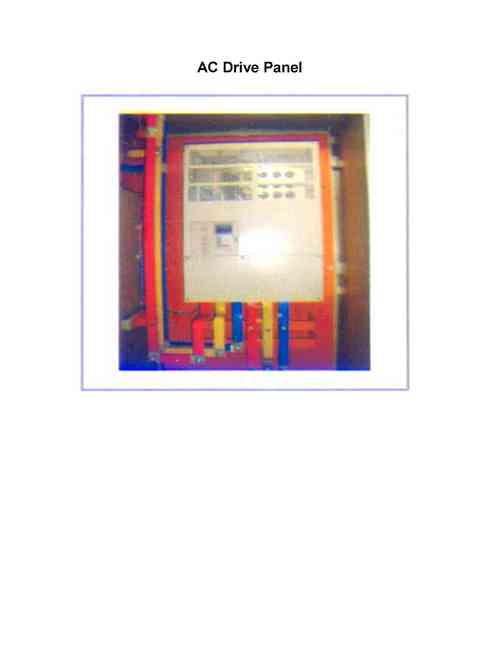 Ac Drive Panel