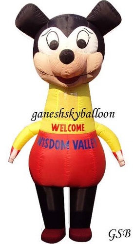 Yellow Inflatable Cartoon Character at Best Price in Delhi | Ganesh Sky  Balloon