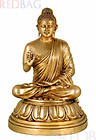 Lord Gautama Buddha - Fine Quality Brass Statue, Indian Art Sculpture