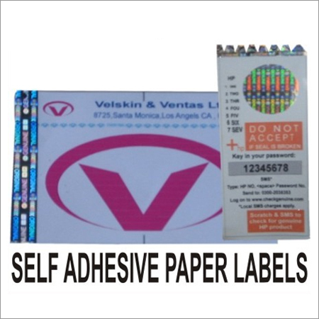 Self Adhesive Paper Label with Hologram