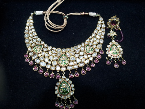 POLKI DIAMOND NECKLECE SET