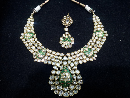 POLKI DIAMOND DESIGNER NECKLECE SET