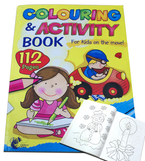 Colouring & Activity Book - Duplex Cover 275gsm, 28x20.7cm, 112 Pages, Creative Educational Tool