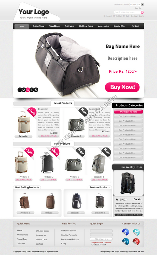 Online Shopping Design