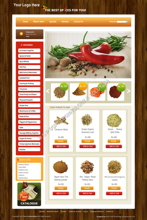Spice Store Design