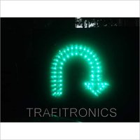 Green Led U Turn Arrow Signal Light