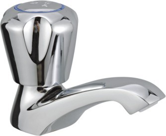 Natraj Super Half Turn Pillar Cock Flat - Brass, 150x100x80mm, Chrome | Easy Installation, Durable, Water Saving, Corrosion Resistant