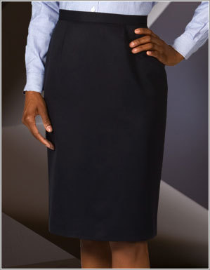 Business Casual Pants & Skirts - Polyester, Knee-Length, Black, Elasticated Waist | Professional Look, Comfortable Fit, Durable Fabric, Easy Care, Versatile Style