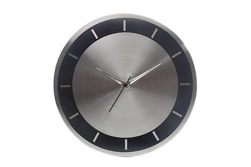 Polished Stainless Steel Wall Clock