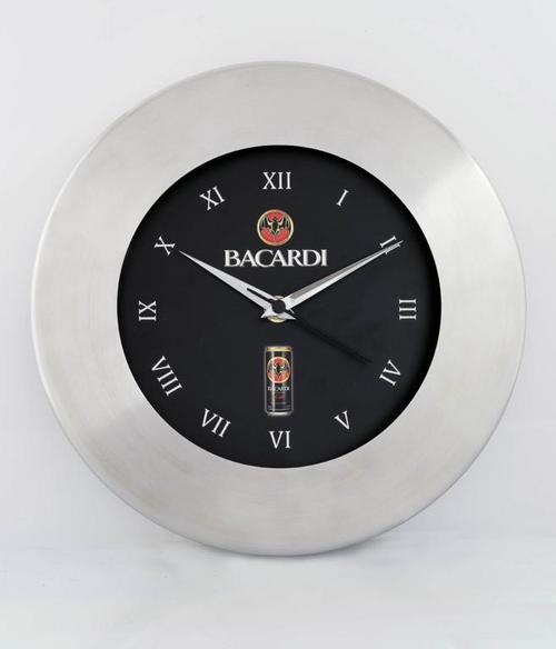 steel wall clock