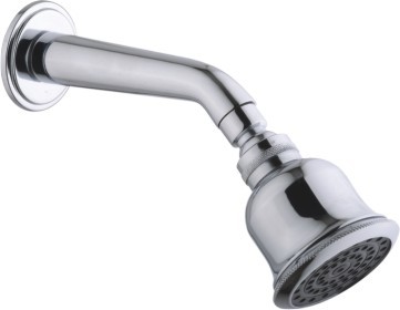 C.P Brass bend with brass shower BELL