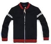 Men Contrast Rib Hoody