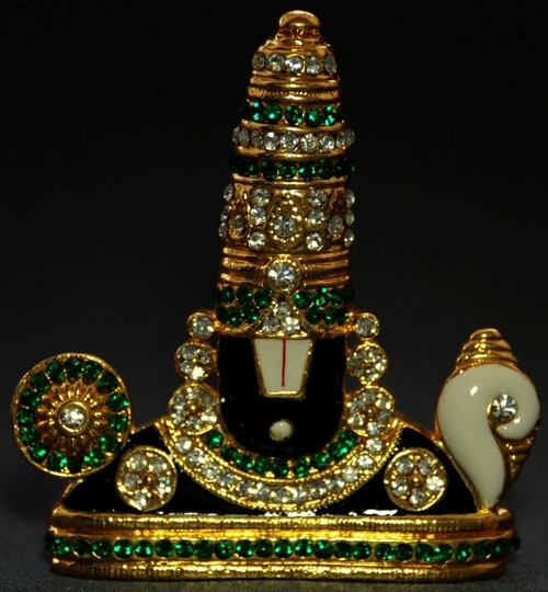 Religious Gift Jewel Studded Balaji Idol Figurine