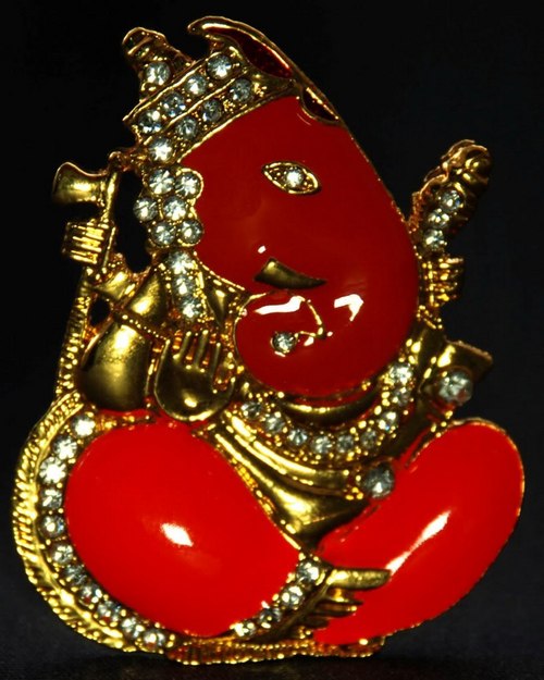 Gift Unique Photo Frame with Jewel Studded Ganesha Idol