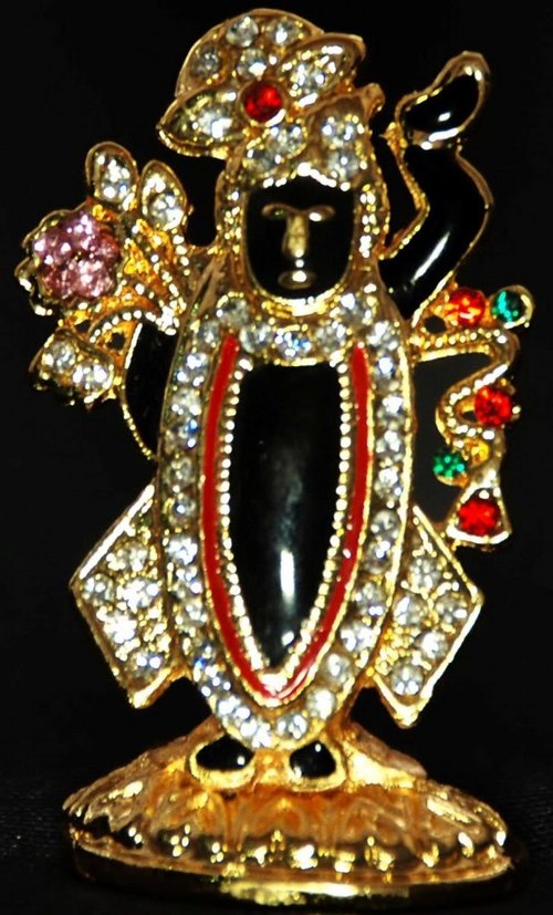 Religious Gift Jewel Studded Shrinathji Idol Figurine