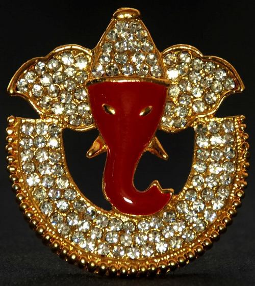 Religious Gift Jewel Studded Ganesha Idol Figurine