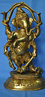 Lord Dancing Ganesh Metal Statue antique finish idol for your home temple gift