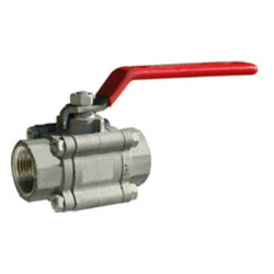 SS 3pc Screwed End Ball Valve