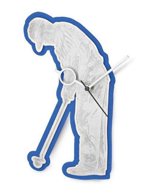 Steel Wall Clock - Steel, 12x10 Inches, Blue | Stylish Design, Quartz Mechanism, Metal Hands, Easy to Mount, 1 Year Warranty