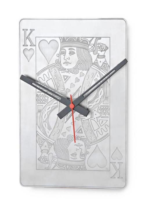 steel wall clock