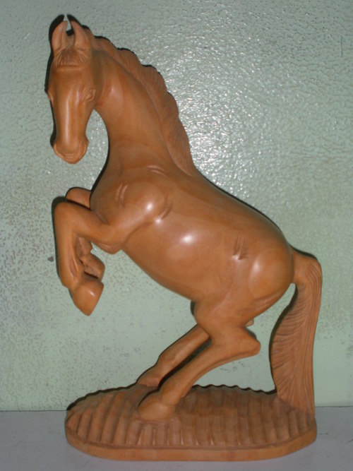 wooden jumping horse