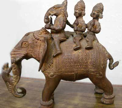 Religious brass god figer