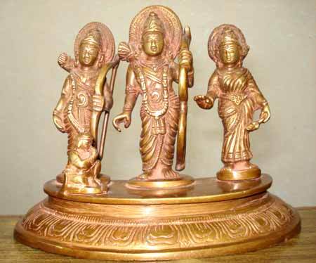 Religious brass god figer