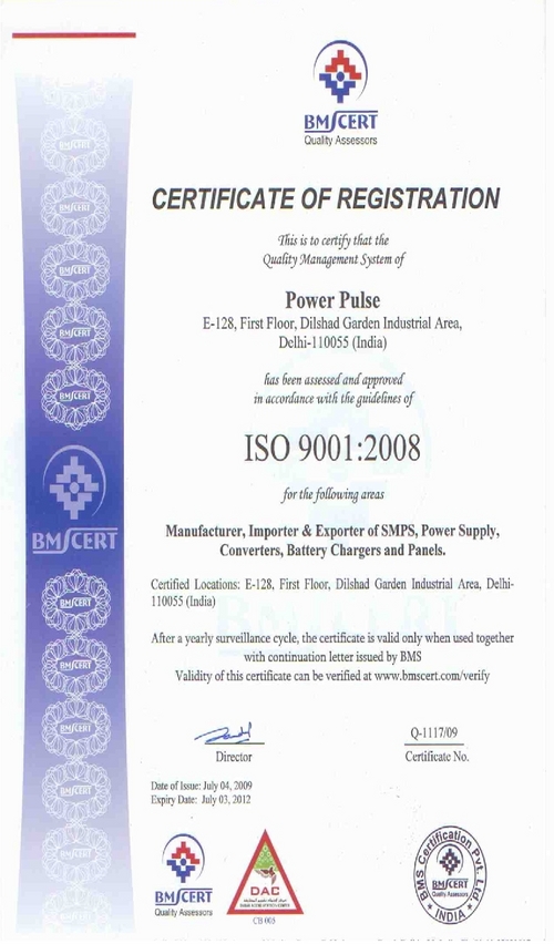 ISO Certificate