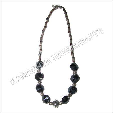 Clear Glass Bead Necklace