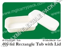 Rectangle Tub With Lid