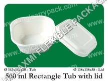 Rectangle Tub With Lid