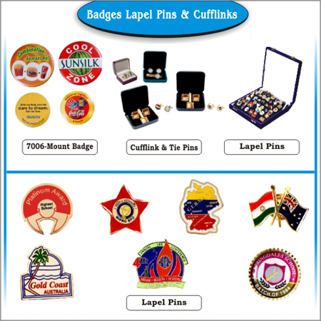 Badges Lapel Pins & Cufflinks
