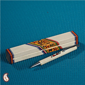Wooden Hand Painted Pen with Box