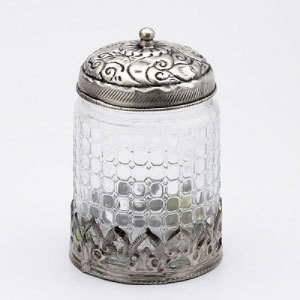 Attractive Multi utility Jar with crinkled glass - WHM0907
