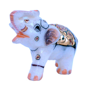 Little India Rajasthani Handmade Elephant Marble Handicraft 146